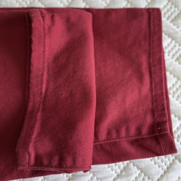 LRL Jeans Ralph Lauren Women's SZ 16 Red Straight Stretch Cropped/Ankle - Picture 14 of 14